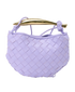 Intrecciato Baby Sardine, &pound;1,200, Handbags, Purple, Leather, Front view
